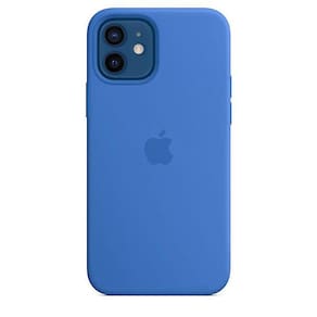 Capinha silicone com magsafe 12/12 Pro (Azul Capri) - Proteção e segurança
