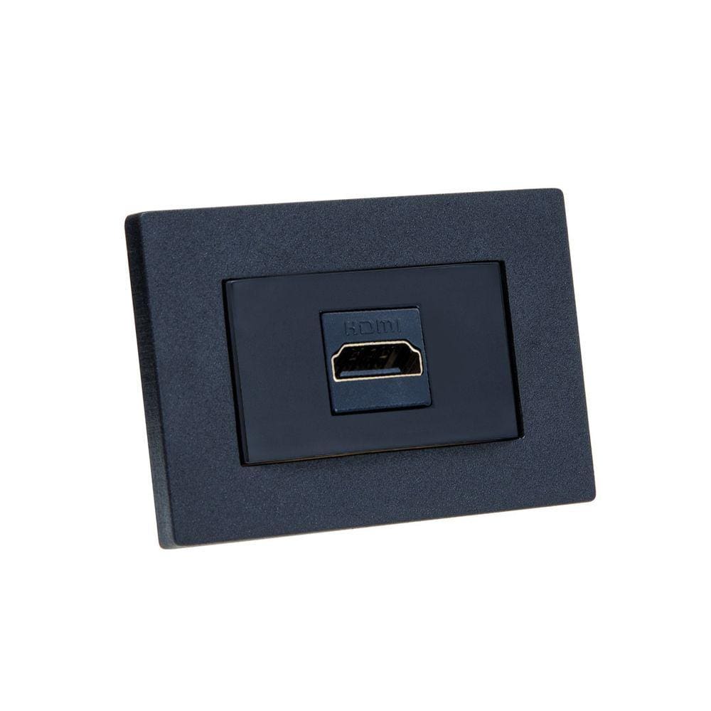 Espelho de Tomada Simples Reto com 1 HDMI