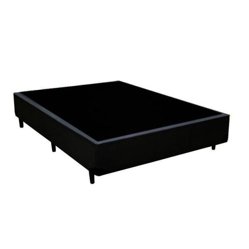 Base Box Solteirão Suede Preta - 39x128x188 LORD