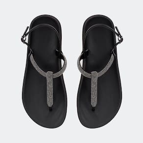 Sandália Papete Feminina Rasteira Birken Brilho Strass Slide