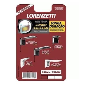 Resistência Lorenzetti Acqua Ultra 220v 7800w 3065-b