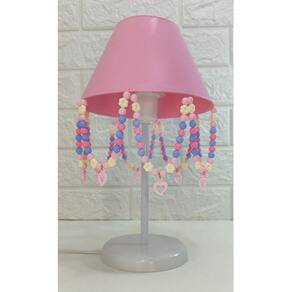 Abajur Infantil Flores Decorar Quartinho De Bebê Menina Rosa