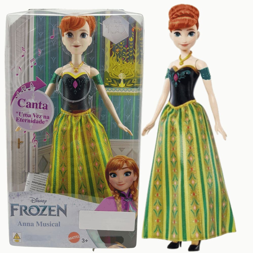 Frozen Princesa Anna Saia Cintilante