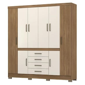 Guarda Roupa Casal New Realce 8 Portas e 4 Gavetas - Demóbile