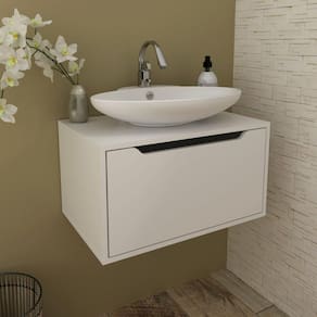 Gabinete para Banheiro com 1 Porta 60cm BN3646 Branco