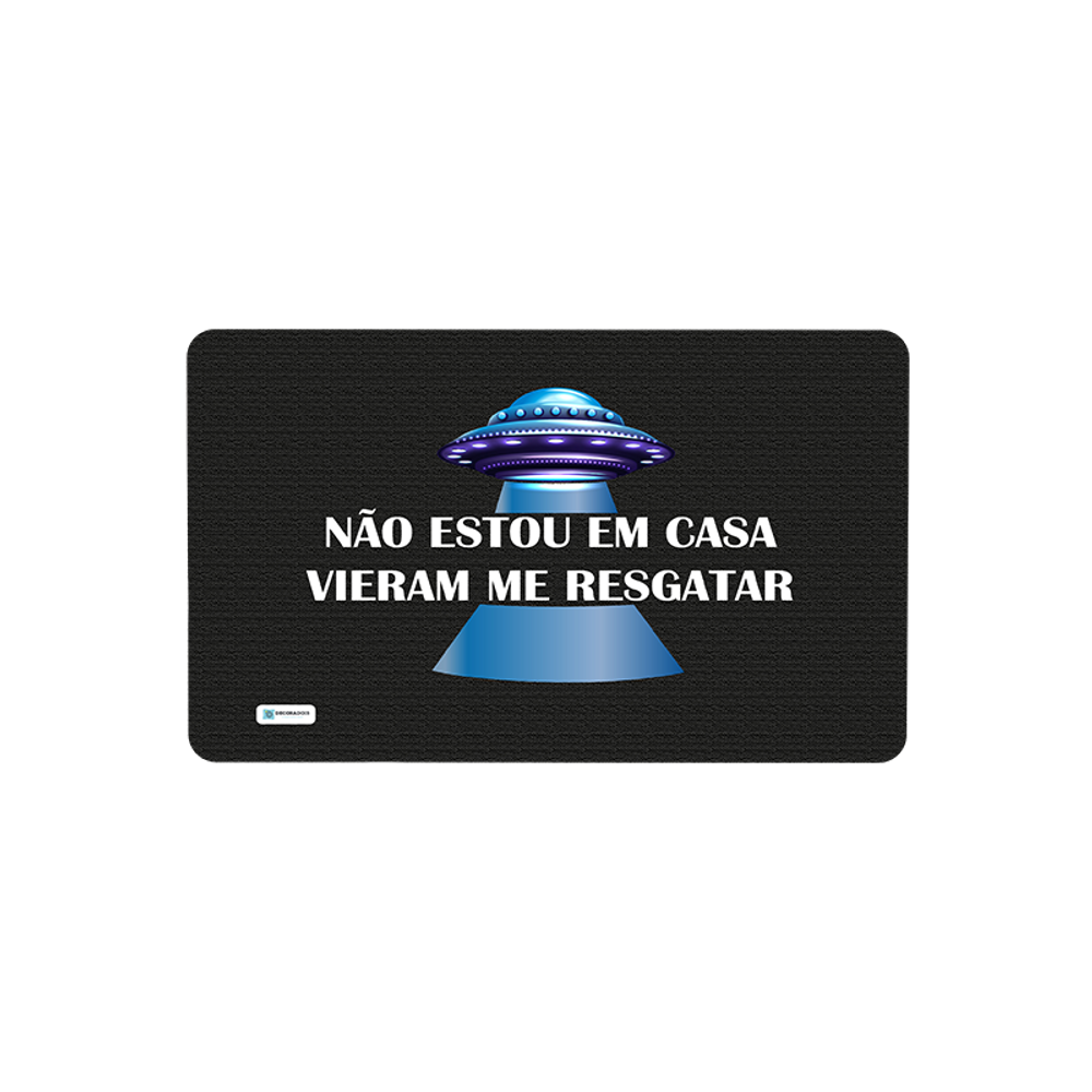 Tapete Para Porta Avulso Ovnis 40cm x 60cm