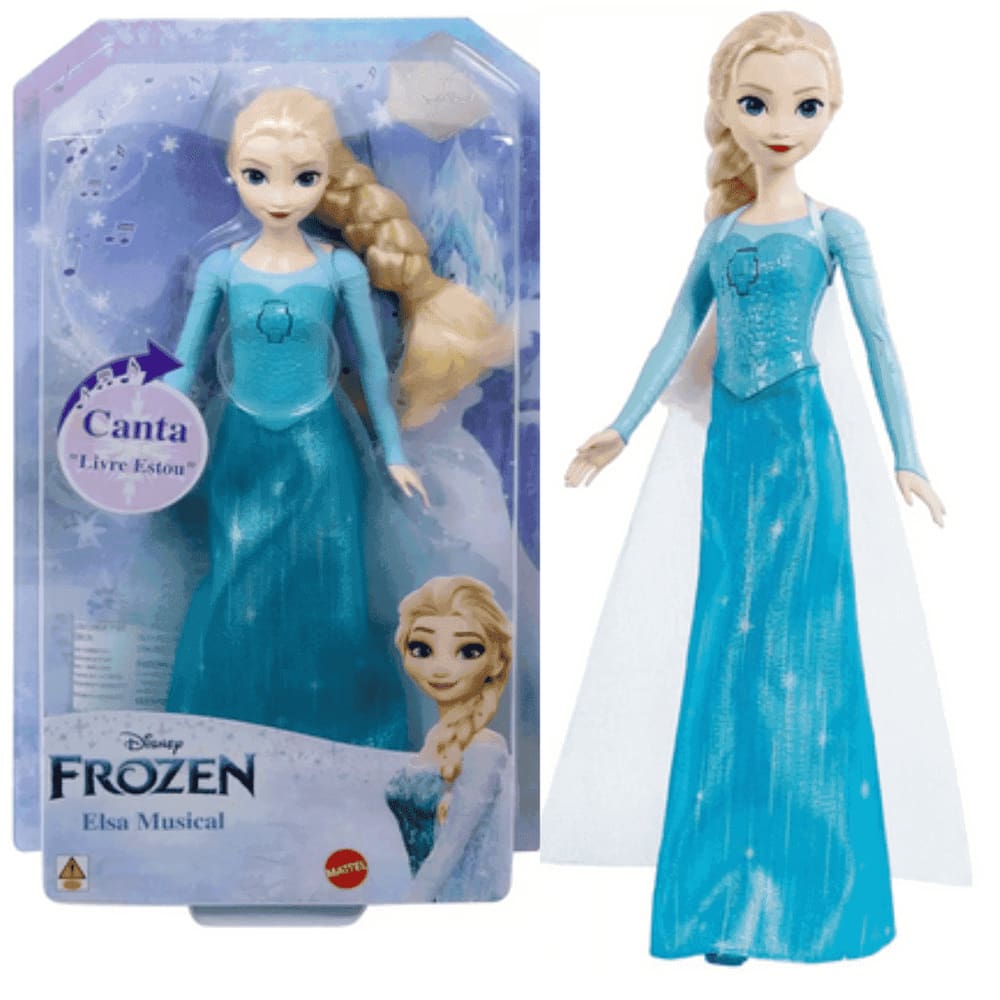 Kit 2 Frozen Boneca Princesa Elsa e Ana Disney