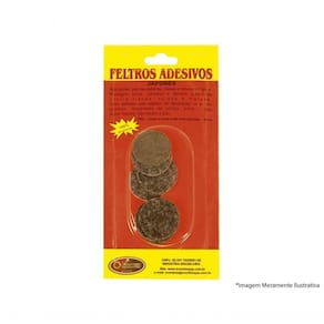 Feltro Adesivo Japones Diam 30Mm 8Pcs Blister C/12Pcs
