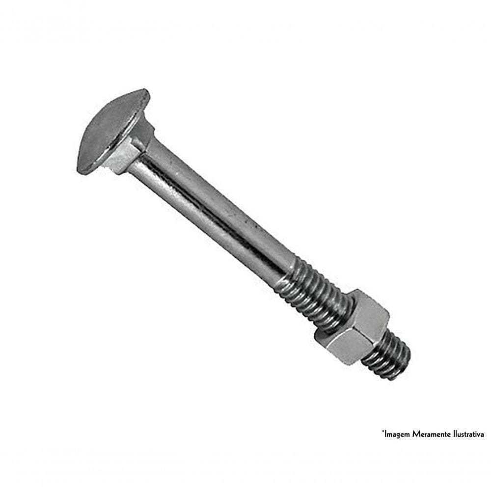 Parafuso Frances Zinc C/porca C 5/16equot;x3equot; 100p