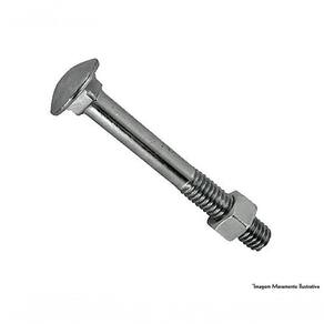 Parafuso Frances Zinc C/porca C 5/16equot;x3equot; 100p
