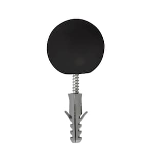 Batedor Para Porta Conjunto Completo Preto Sfor