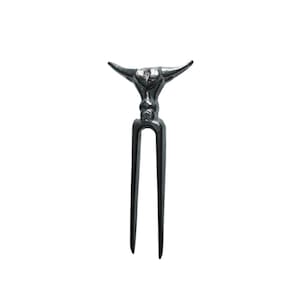 Garfinho Espeto Design Rustico Mini Boi Para Churrasco