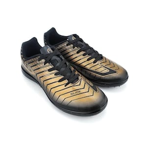 Chuteira Society Topper Slick III Sintético Preto e Dourado