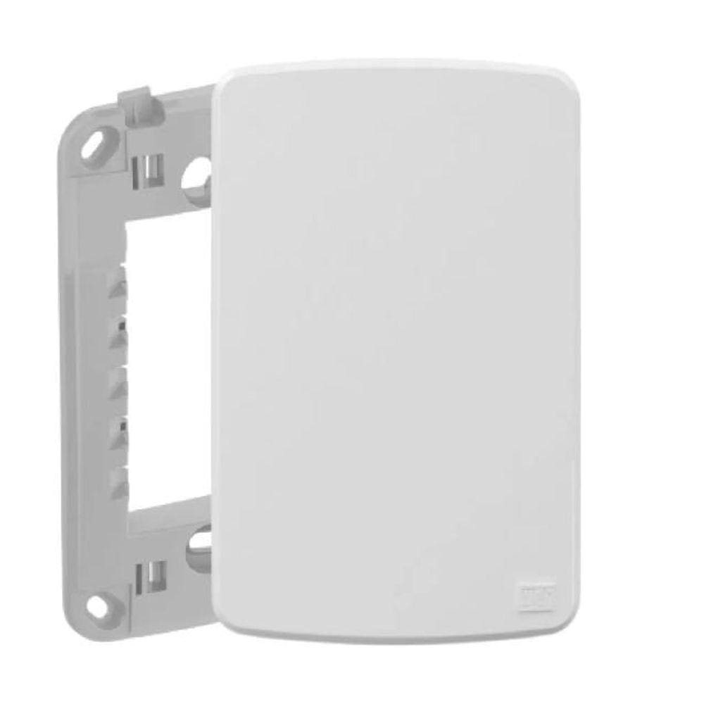 PLACA COM SUPORTE 4X2” CEGA BRANCO COMPOSÉ