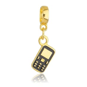 Pingente Berloque Celular Pandora Banhado a Ouro 18k