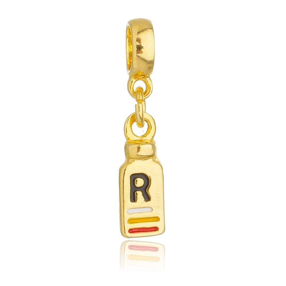 Pingente Berloque Remédio de Médica Pandora Banhado a Ouro 18k