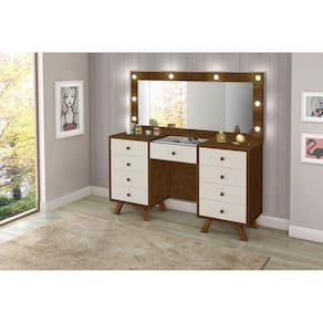penteadeira camarim 9 gavetas estilo classico europeu luxo
