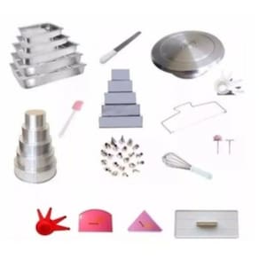 Kit Confeiteiro Blend (Formas, Bailarina, Assadeiras E Acessórios Para Confeitaria)