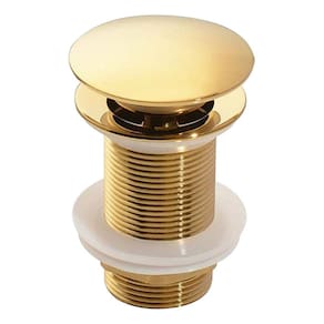 Válvula Click Luxo Inox 304 Dourada Cuba Banheiro 7/8