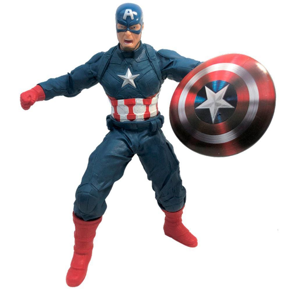 Boneco Capitão América Revolution 55cm Articulado Mimo Toys