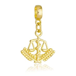Pingente Berloque Símbolo da Nutrição Pandora Banhado a Ouro 18k - Premium