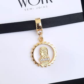 Pingente Berloque Símbolo da Engenharia Pandora Banhado a Ouro 18k - Premium