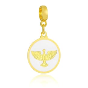 Pingente Berloque Divino Espírito Santo Pandora Banhado a Ouro 18k - Premium