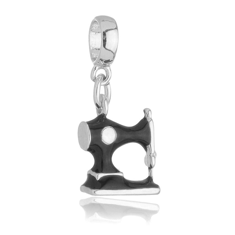 Pingente Berloque Máquina de Costura Pandora Banhado a Prata 925 - Premium
