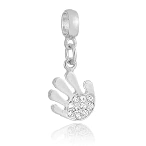 Pingente Berloque Mão Manicure Pandora Banhado a Prata 925 - Premium