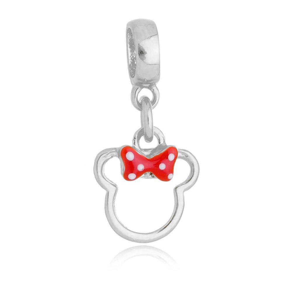 Pingente Berloque Minnie Pandora Banhado a Prata 925 - Premium