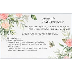 Kit 36 Cartões De Agradecimento Modelo1 10 X 15 Cm