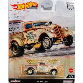 Miniatura HotWheels Premium Dragstrips Demons Willys 33 1/64