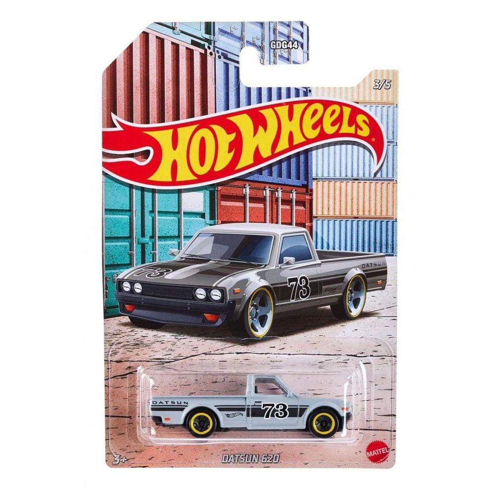 Miniatura Hot Wheels Hot Pickups Datsun 620 1/64 Cinza