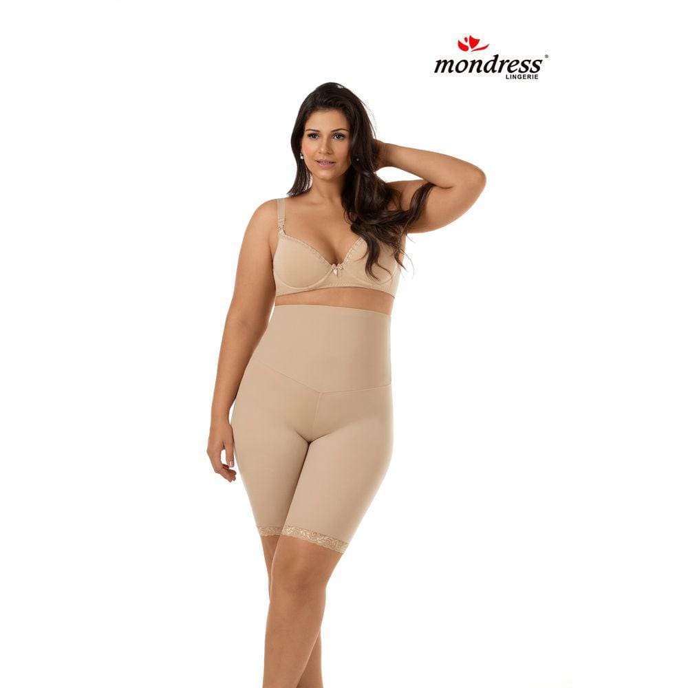 Bermuda Modeladora Reduz Medidas Comprime Diminui Barriga Plus Size Cós Duplo E Perna