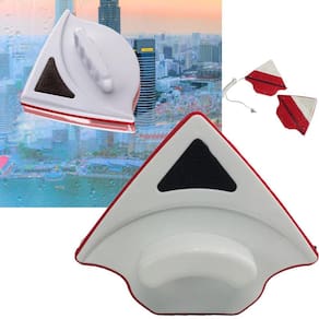 Limpa Vidro Dupla Face Janelas Espelho Aquario Vidraça Porcelana Ima Dois Lados