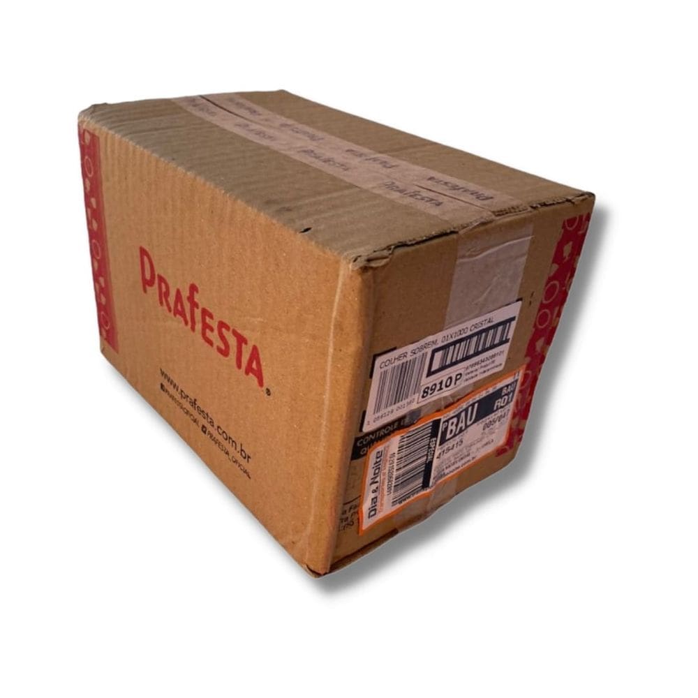 Colher Sobremesa Transparente Prafesta c/1000 un