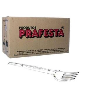 Garfo Master Transparente Prafesta c/500 un
