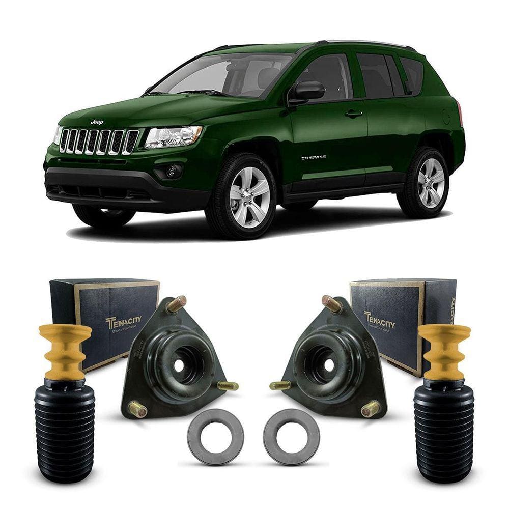 Par Kit Coxim Amortecedor Dianteiro Jeep Compass 2007 A 2015