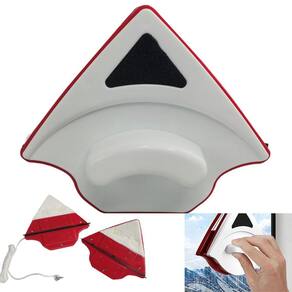 Limpa Vidro Limpador Magnetico Vidraça Janela Aquario Espelho Porcelana Rodinho Dupla Face Dois Lados Aquario Antiqueda