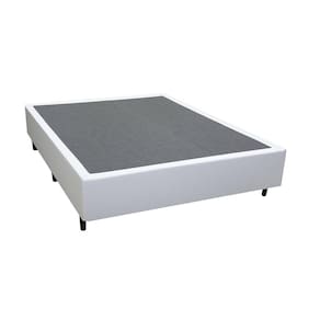 Base Box Casal Sintético Branca - 30x138x188