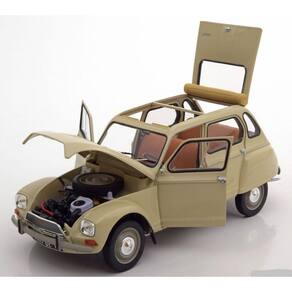 Miniatura Norev Citroen Dyane 6 1970 Escala 1/18 Bege/Verde