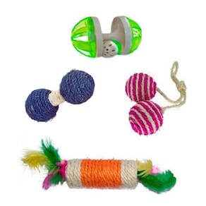 Brinquedos Para Gatos - Kit Com 4 Itens
