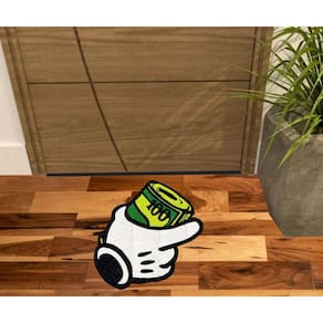 Tapete Decoração Mão De Dollar, Tapetes Diferentes E Divertidos.