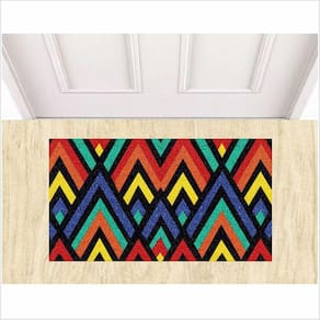 Tapete Capacho Listras Decorativas, Medida Porta Para Sala Quarto, Banheiro,