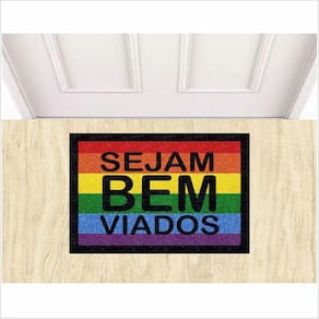 Tapete Sejam Bem Viados, Capachos Divertidos Para Entrada.