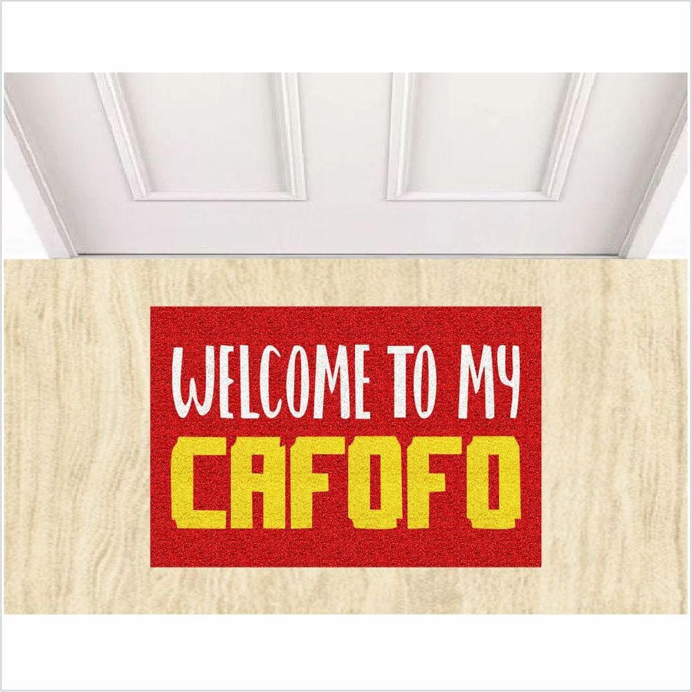 Tapete Welcome To My Cafofo, Para Sala, Cozinha, Banheiro.