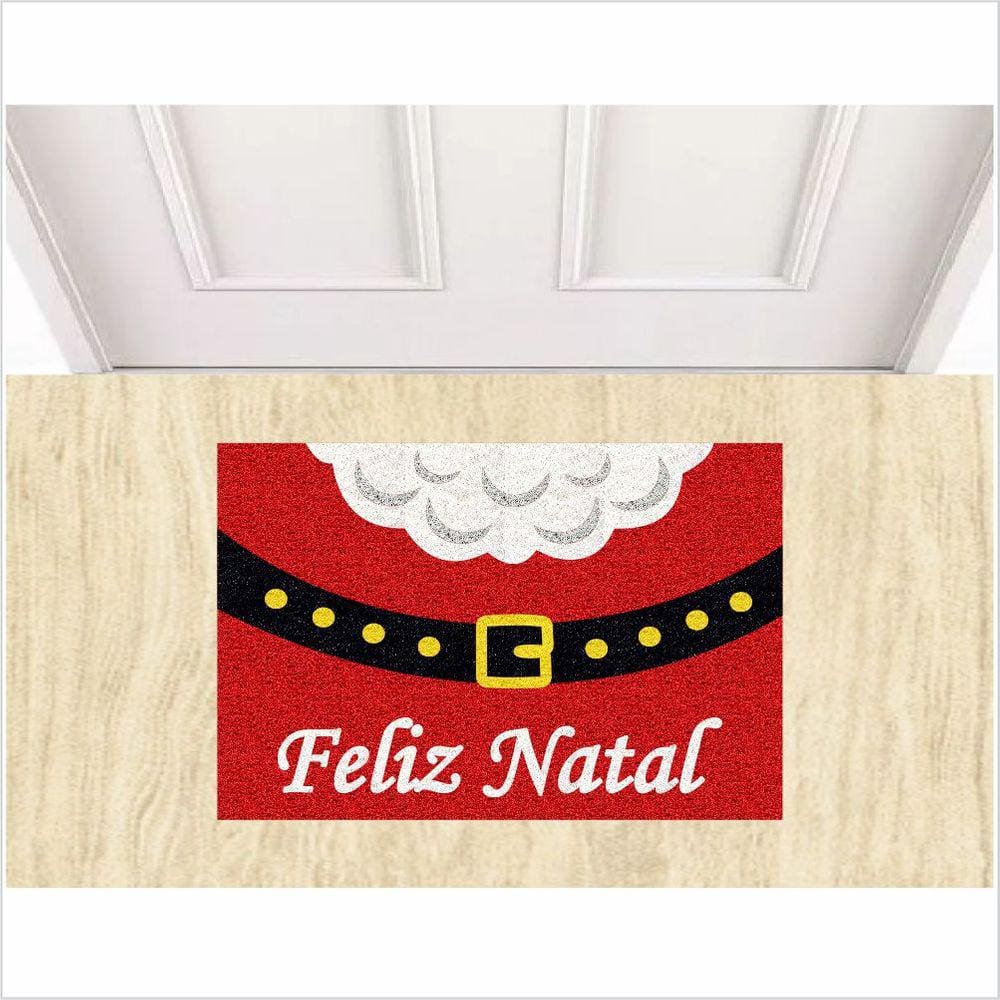 Tapete Capacho Cinto Papai Noel, Decoração De Natal