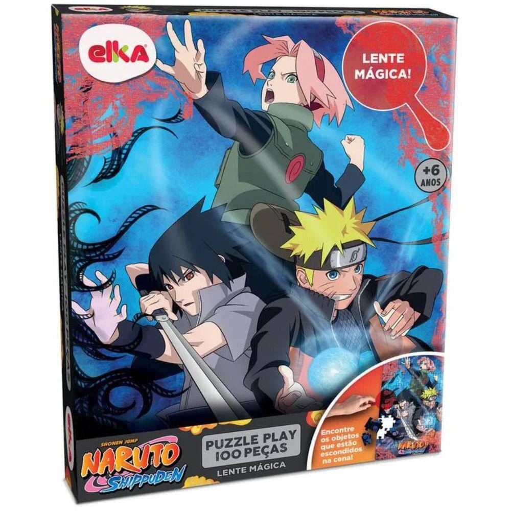 Quebra Cabeça Naruto Shippuden 200 Peças 2 Partes Elka Jogo Puzzle