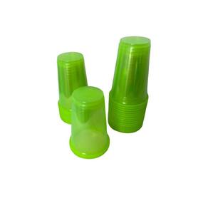 Copo Biodegradável Acrílico Verde Neon300Ml - Kit 500Un