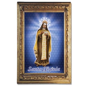 Santinho Santa Efigênia 500 un c/ oração no verso 10x7 cm